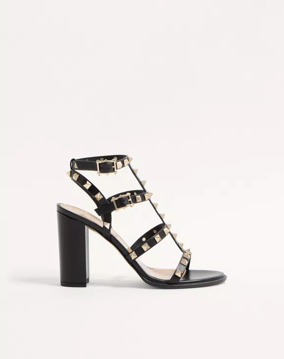 Valentino Rockstud Ankle Strap Sandal 90 Mm - Image 1